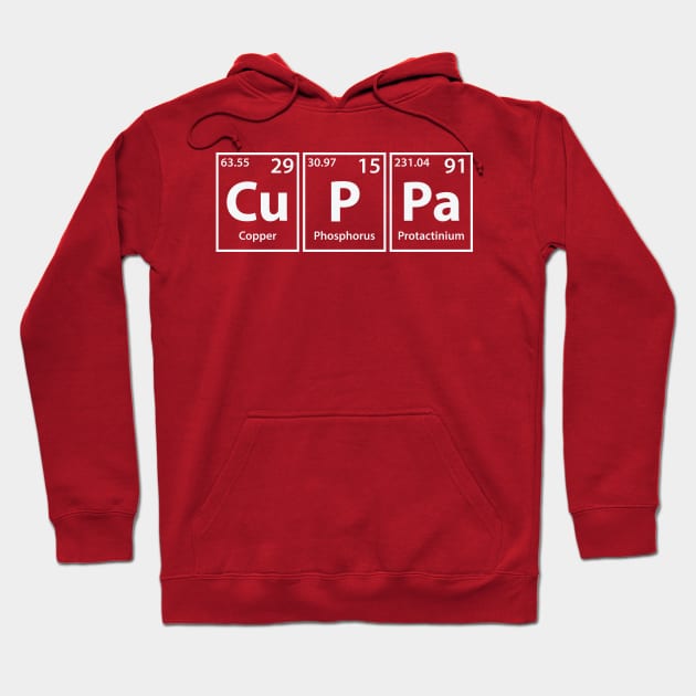 Cuppa (Cu-P-Pa) Periodic Elements Spelling Hoodie by cerebrands